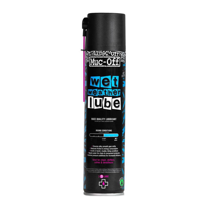 MUC-OFF smar do łańcucha Wet Weather Lube Chain Wax Aerosol 400ml