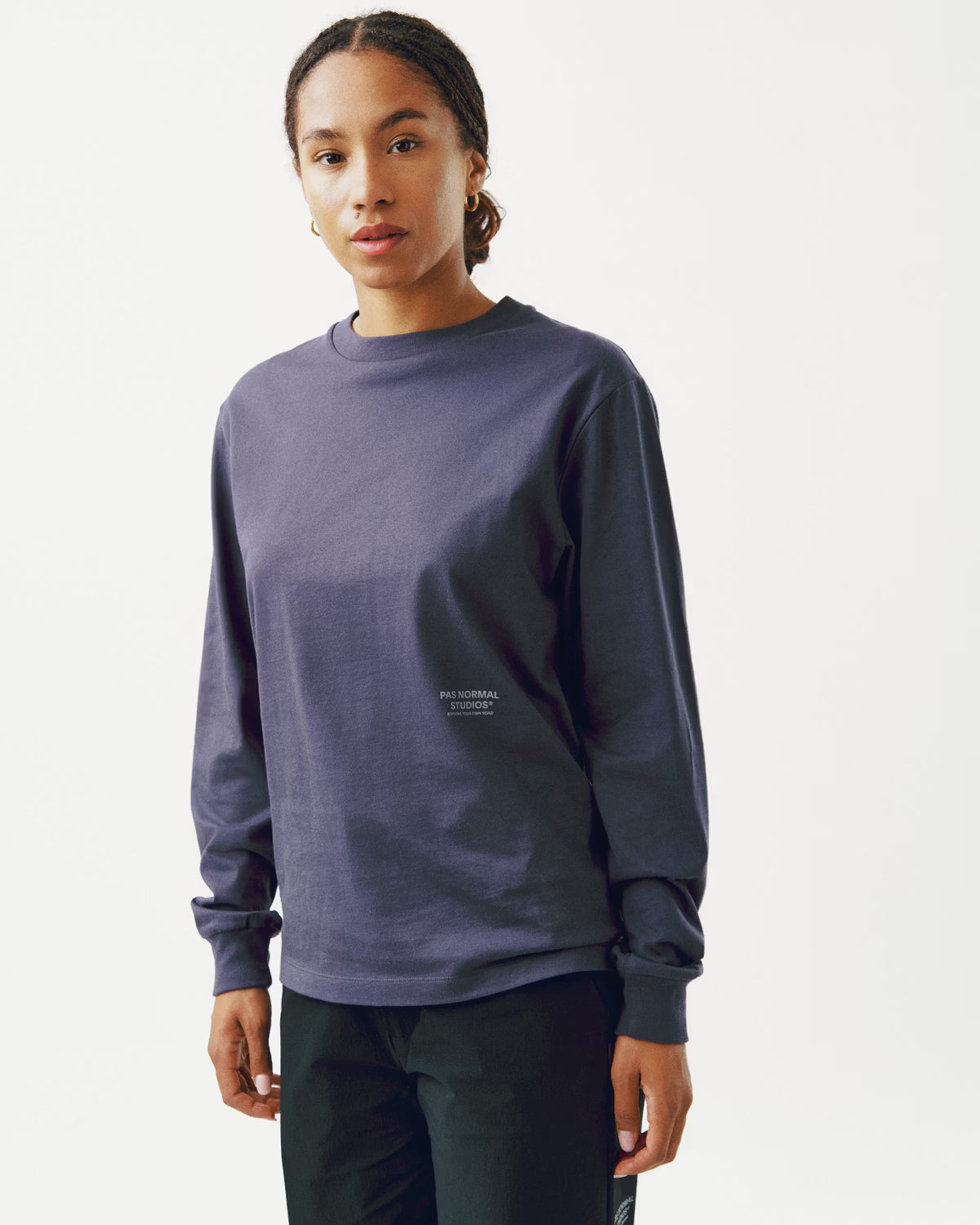 Pas Normal Studios Off-Race Graphic Long Sleeve T-Shirt Steel