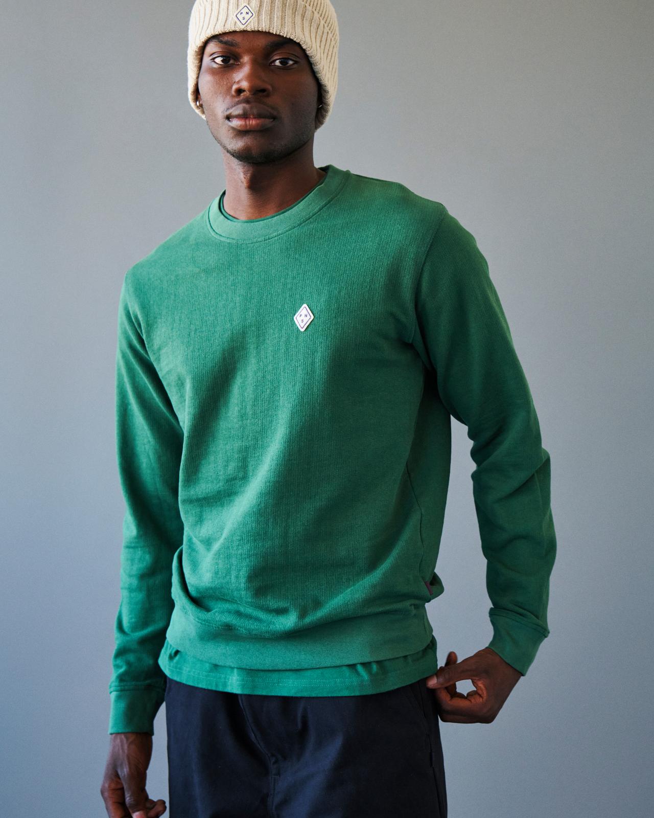 PAS NORMAL STUDIOS Off-Race Patch Long Sleeve T-Shirt - Pine Green
