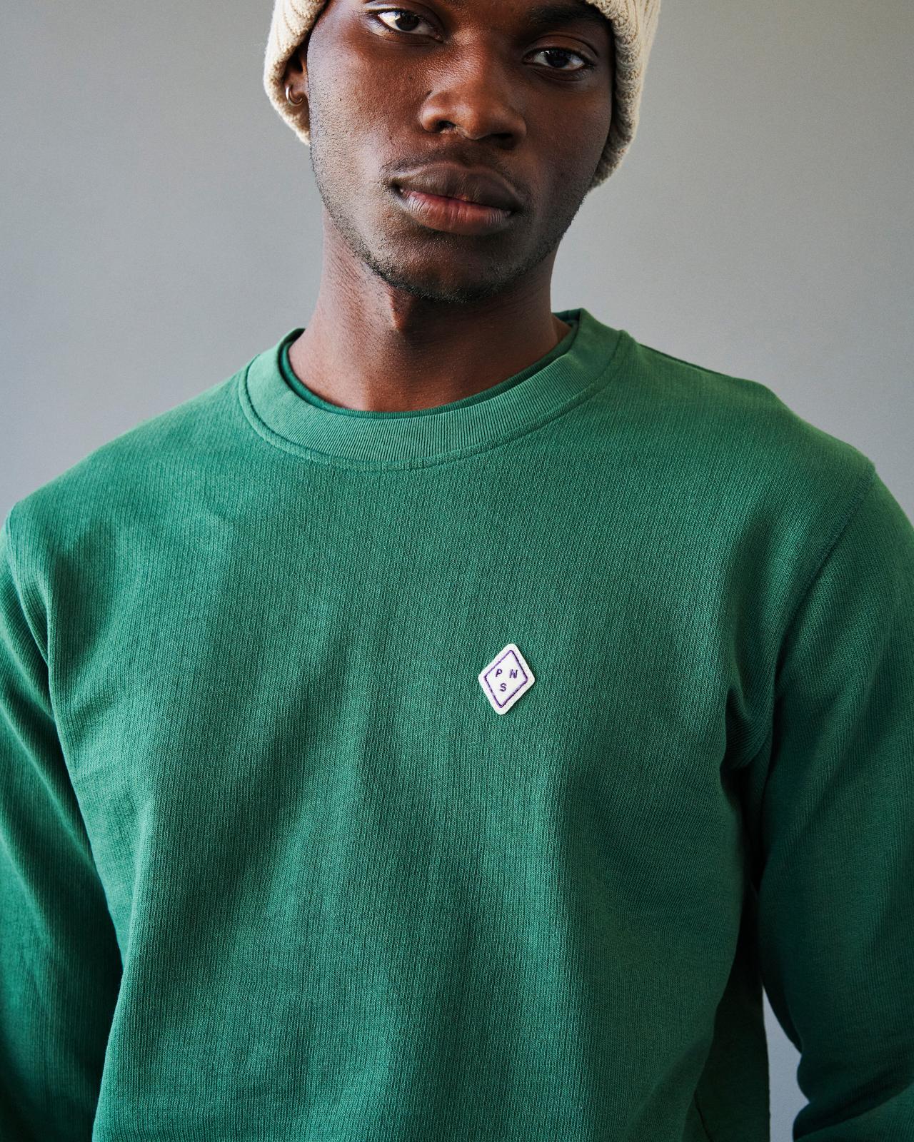 PAS NORMAL STUDIOS Off-Race Patch Long Sleeve T-Shirt - Pine Green