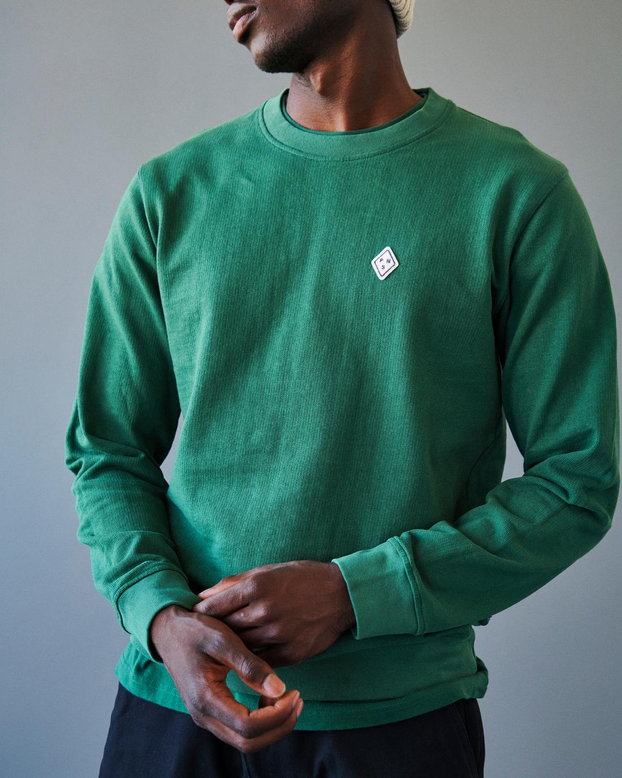 PAS NORMAL STUDIOS Off-Race Patch Long Sleeve T-Shirt - Pine Green