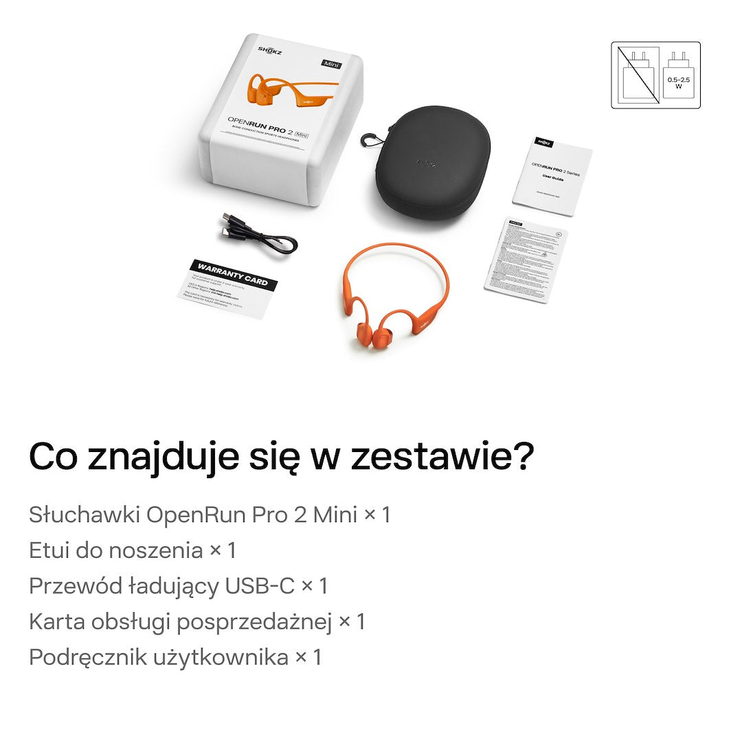 Słuchawki Shokz OpenRun Pro 2 MINI ORANGE