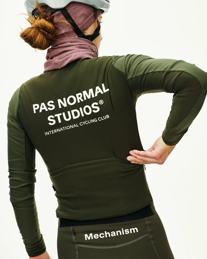 PAS NORMAL STUDIOS Women's Mechanism Thermal Long Sleeve Jersey - Dark Olive