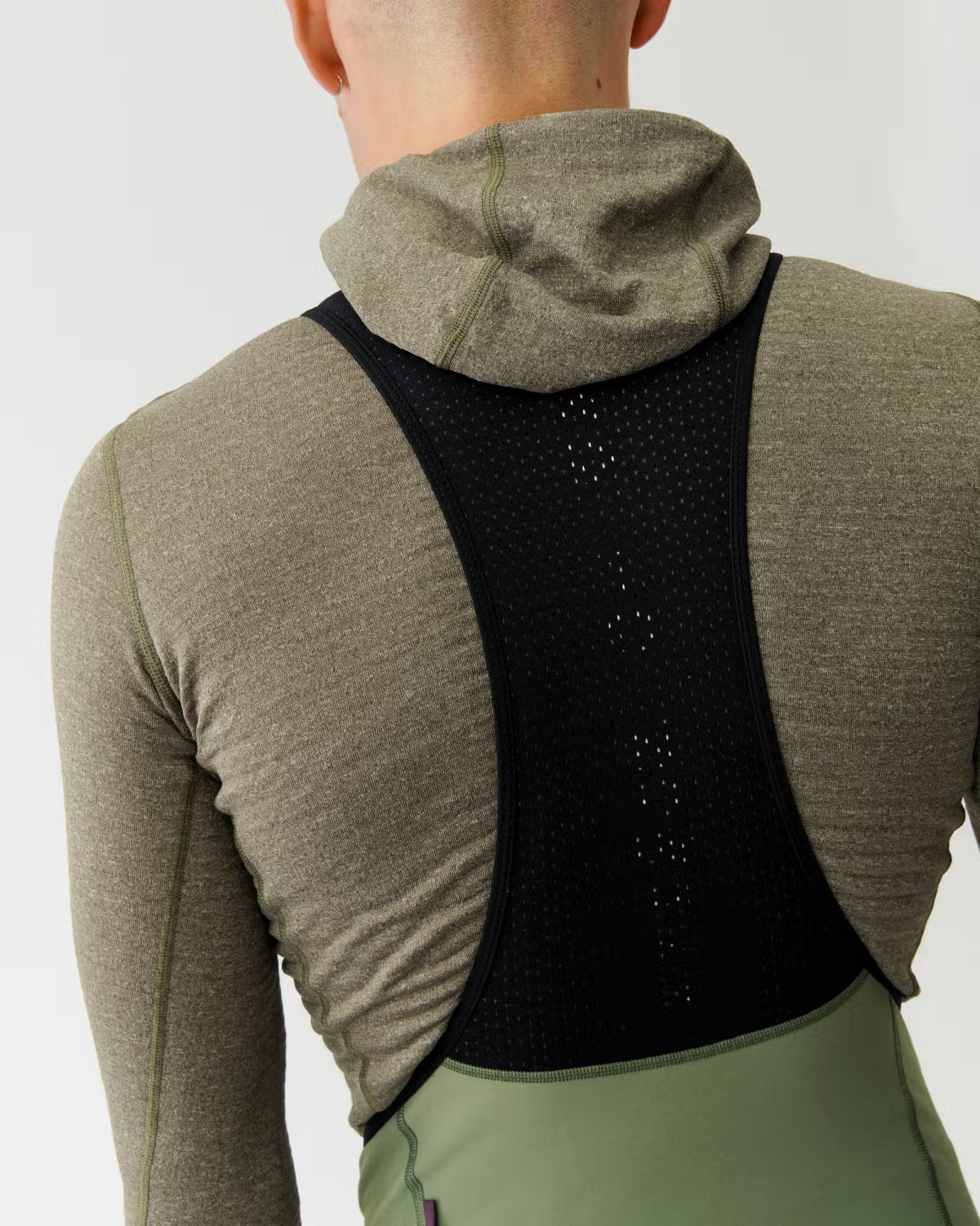 Pas Normal Studios Thermal Hooded Windproof Baselayer- Dark Stone