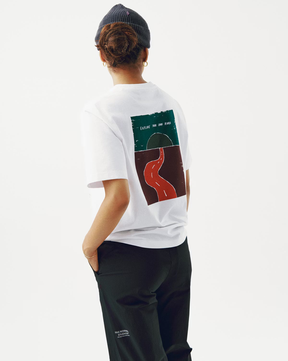 Pas Normal Studios Off-Race Graphic T-shirt Maroon
