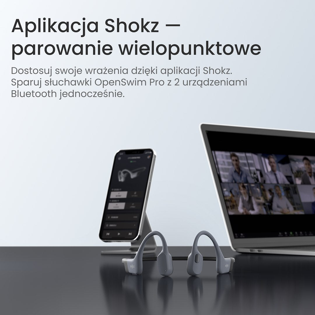 Słuchawki Shokz OpenSwim Pro GREY