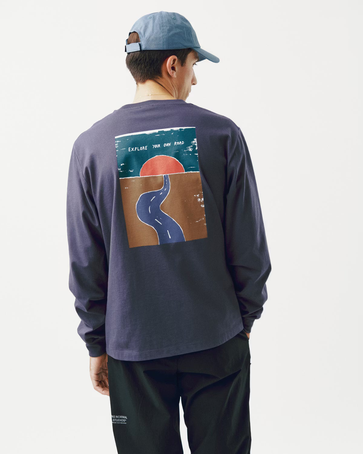 Pas Normal Studios Off-Race Graphic Long Sleeve T-Shirt Steel