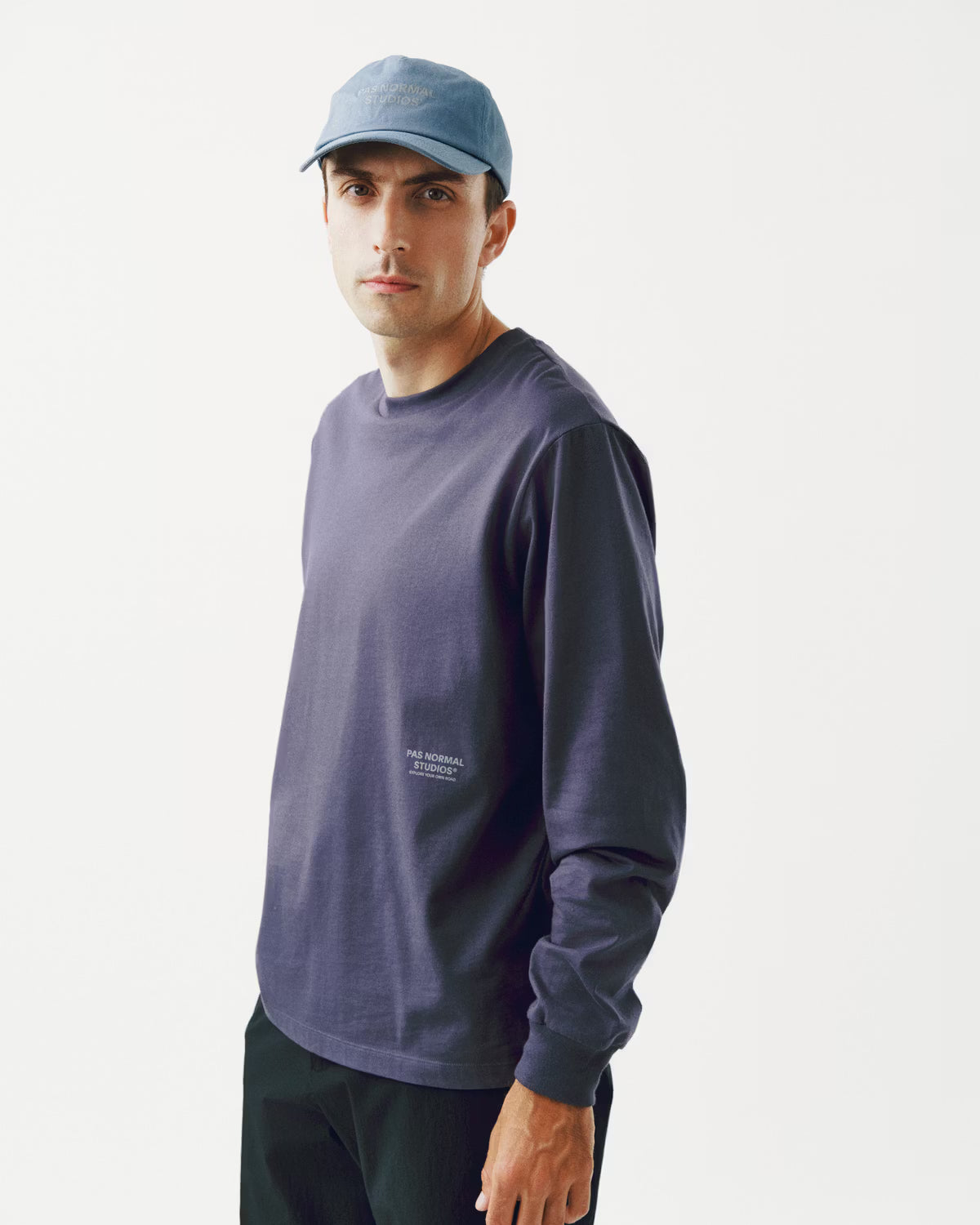 Pas Normal Studios Off-Race Graphic Long Sleeve T-Shirt Steel