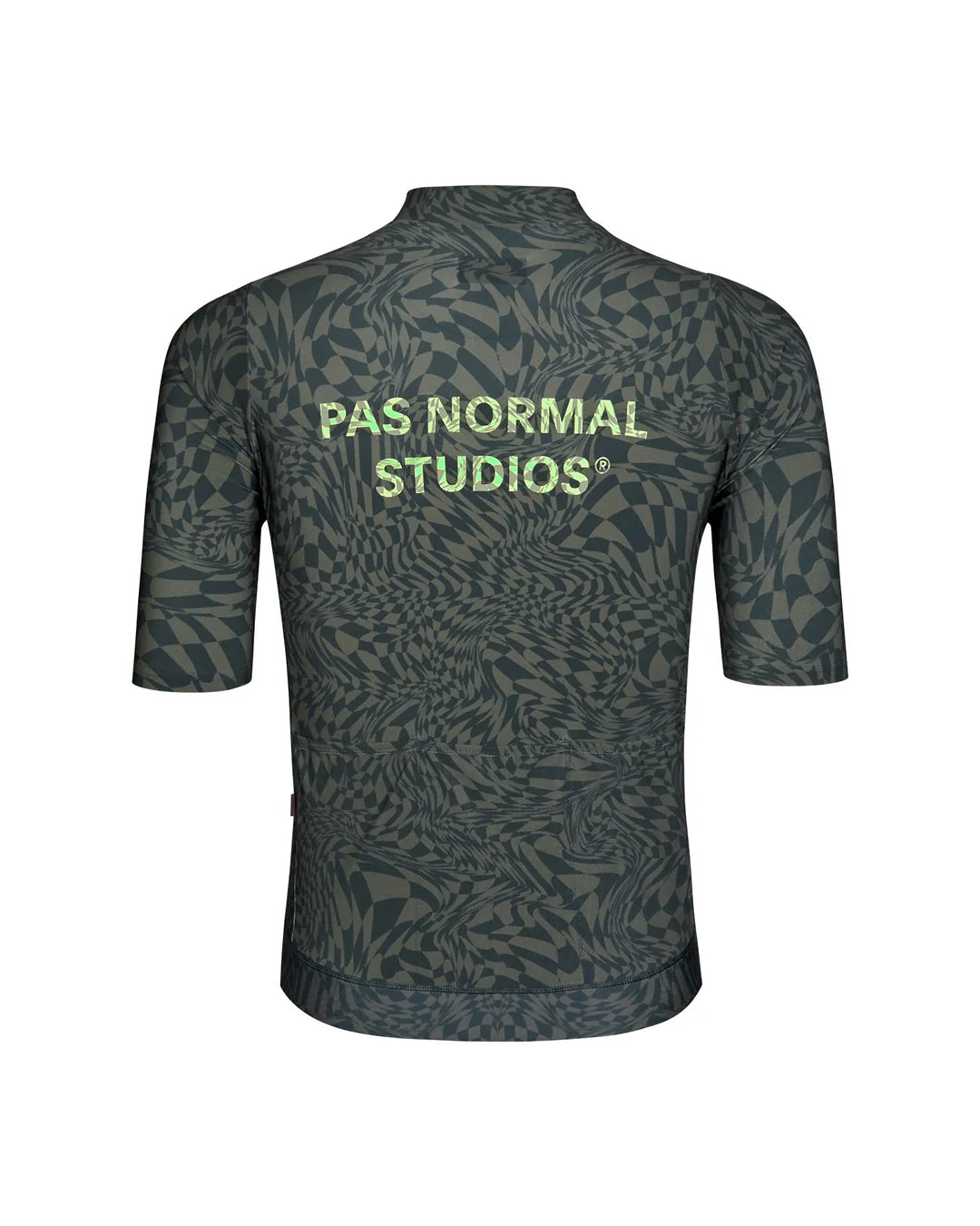 PAS NORMAL STUDIOS Essential Jersey Check Olive Green