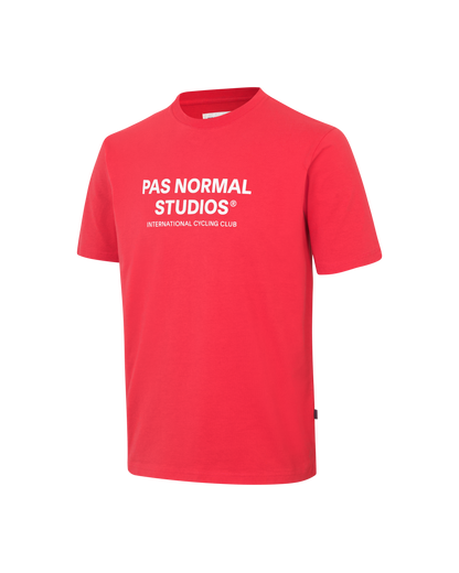 PAS NORMAL STUDIOS Off-Race Logo T-shirt Deep Red