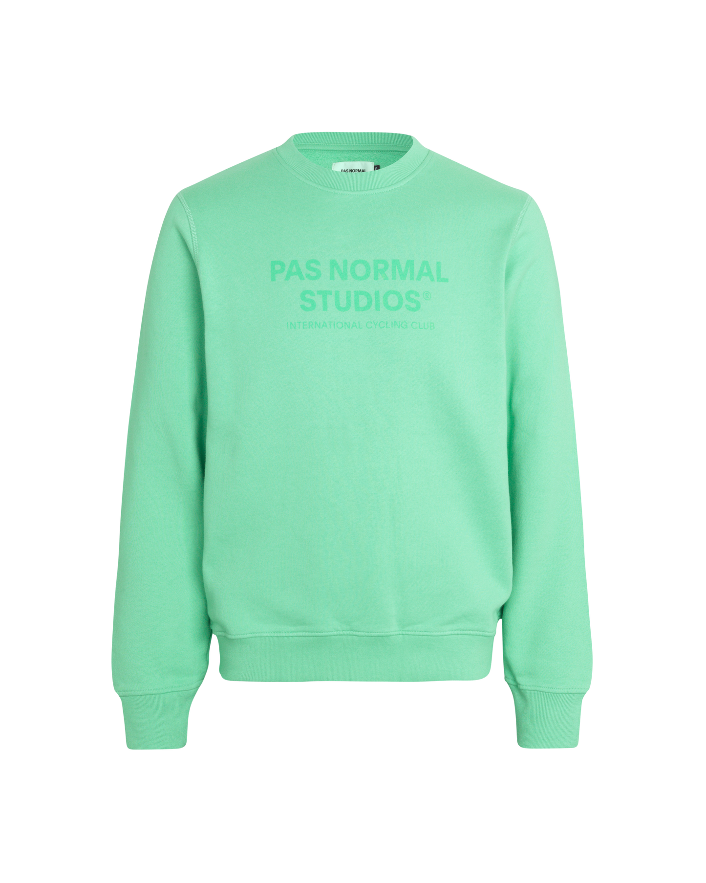 PAS NORMAL STUDIOS Off-Race Logo Sweatshirt Light Emerald