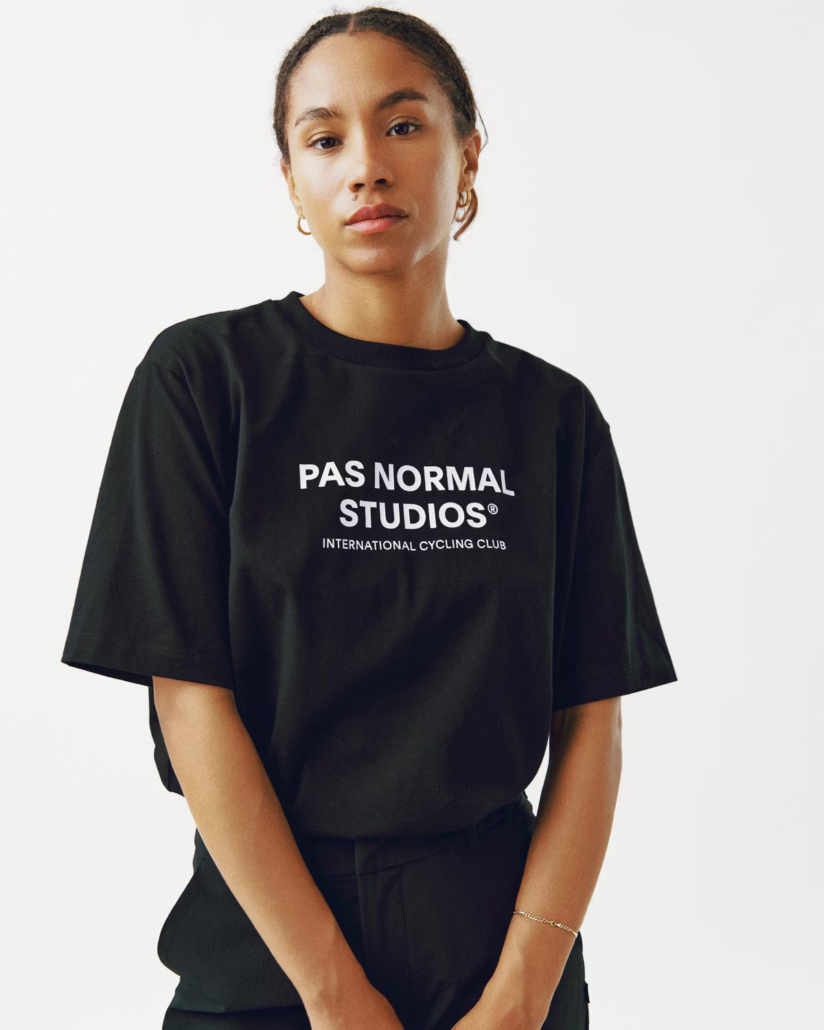 PAS NORMAL STUDIOS Off-Race Logo T-Shirt Black