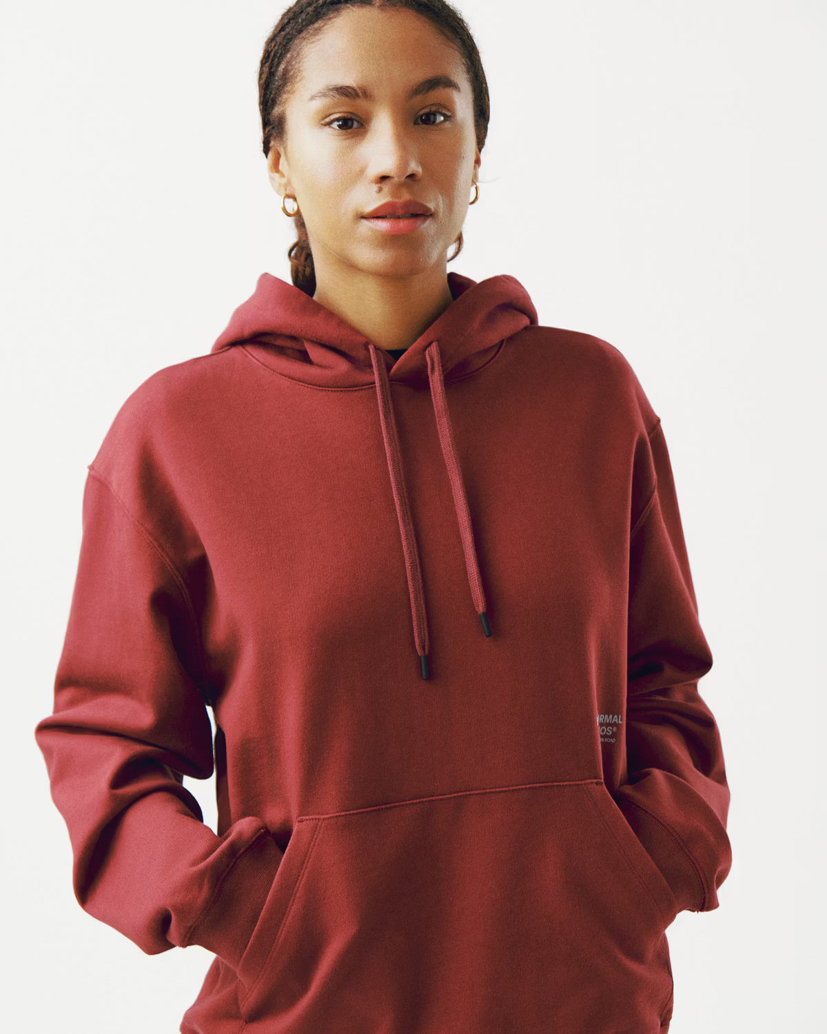 Pas Normal Studios Off-Race Graphic Hoodie - Maroon