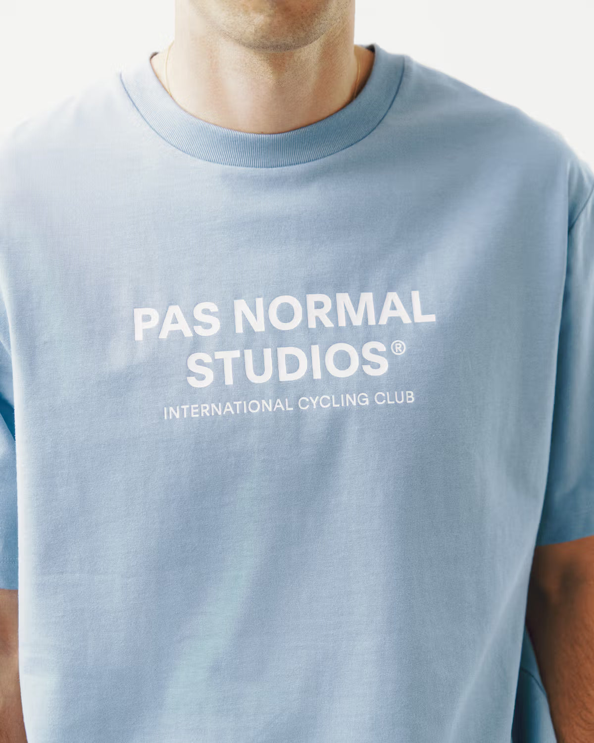 Pas Normal Studios Off-Race Logo T-Shirt Light Blue