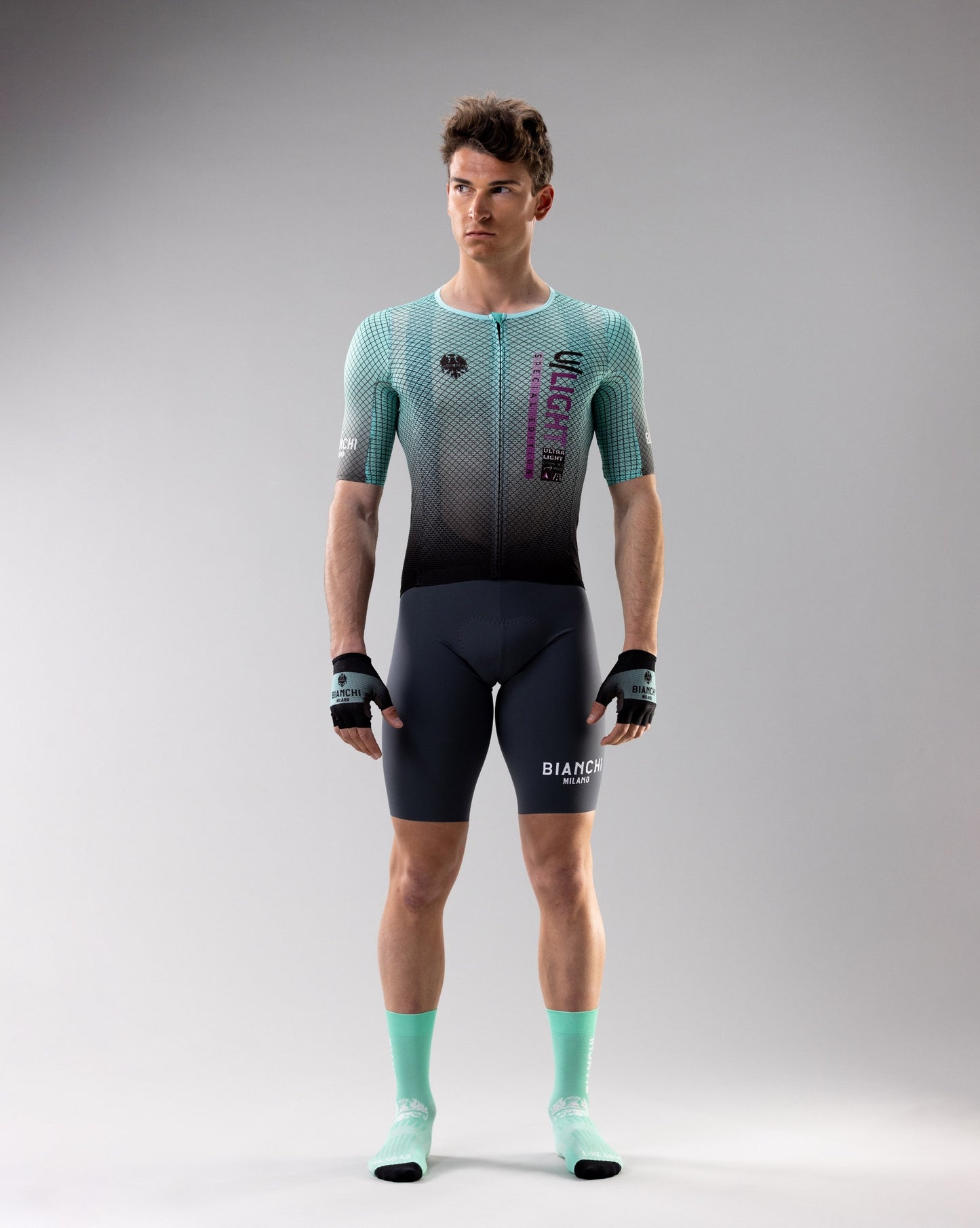 BIANCHI MEN’S ULTRALIGHT BIB SHORT - Pavement