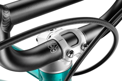 Rower WOOM GO 3 AUTOMAGIC - Metallic turquoise