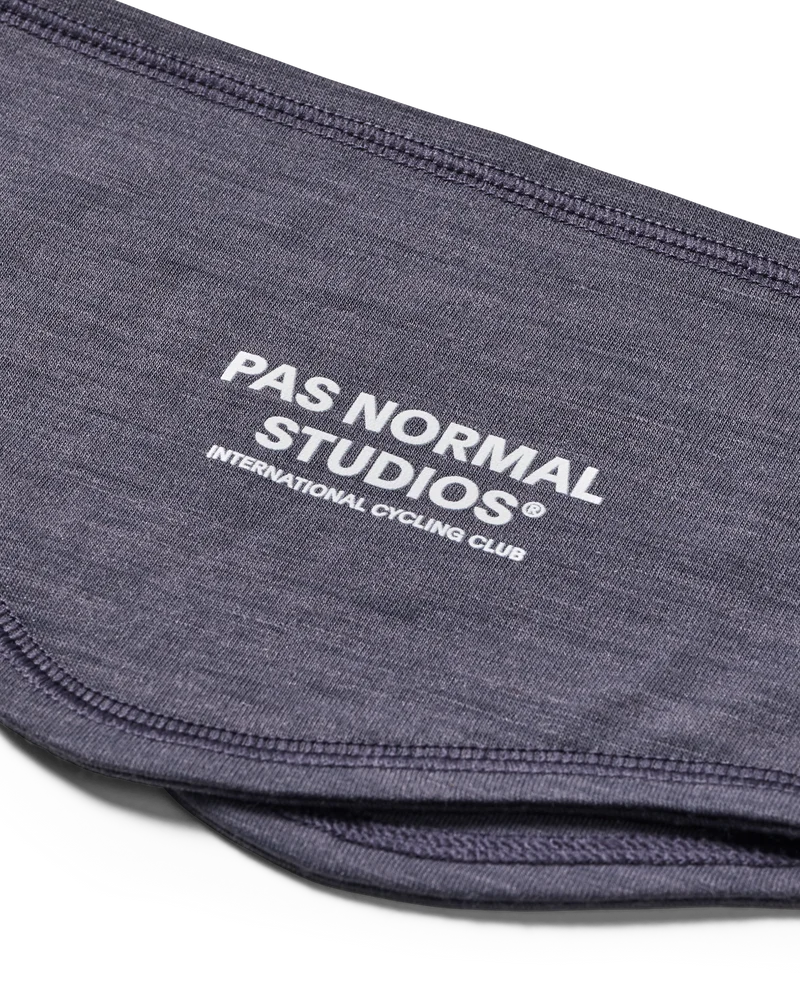 Pas Normal Studios Logo Merino Headband Steel