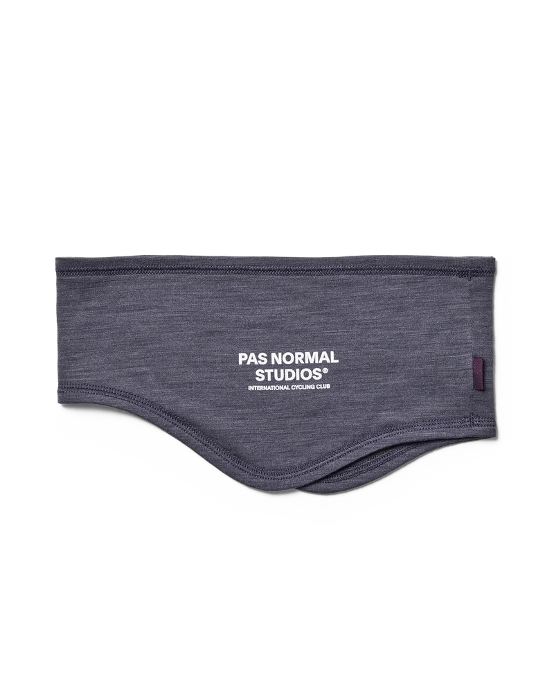 Pas Normal Studios Logo Merino Headband Steel