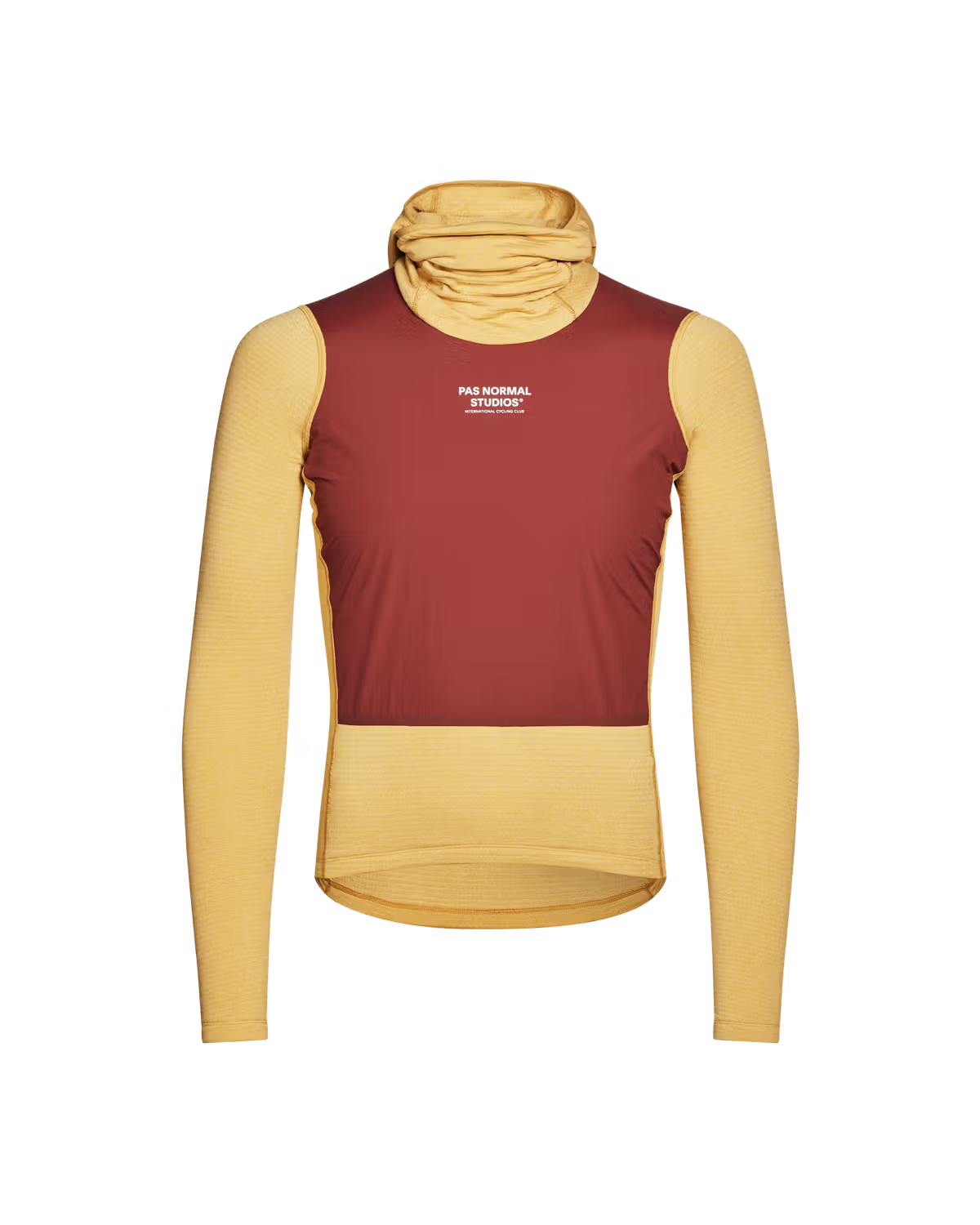 Pas Normal Studios Thermal Hooded Windproof Baselayer- Camel/Marron