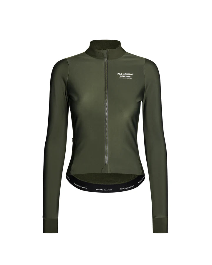 PAS NORMAL STUDIOS Women's Mechanism Thermal Long Sleeve Jersey - Dark Olive