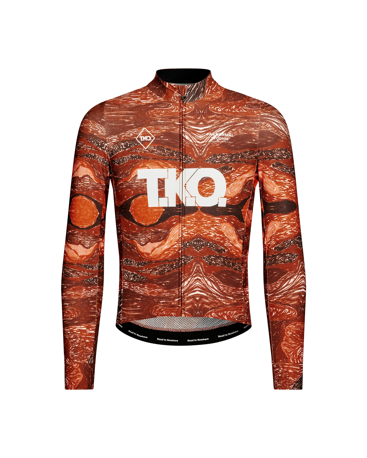 Pas Normal Studios TKO Woven Long Sleeve Jersey - TKO Red