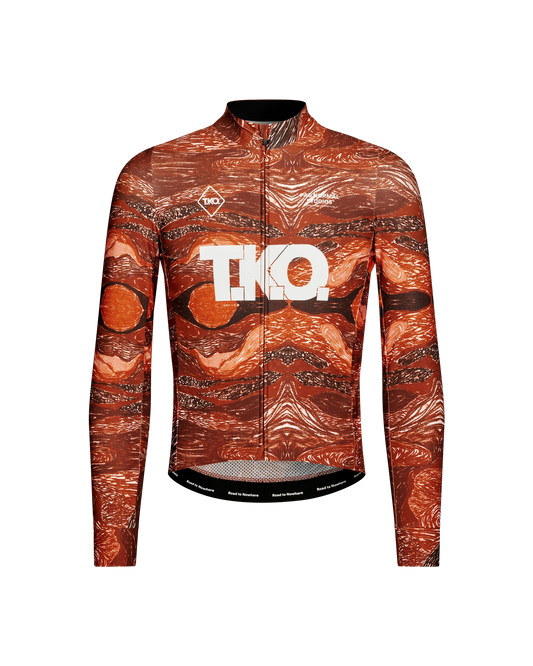 Pas Normal Studios TKO Woven Long Sleeve Jersey - TKO Red