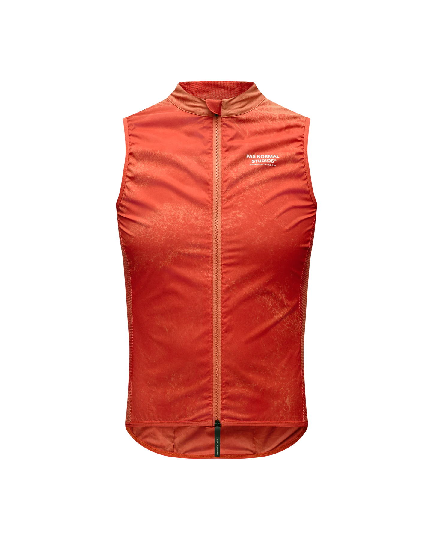PAS NORMAL STUDIOS Mechanism Stow Away Gilet - AOP Hibiscus Orange