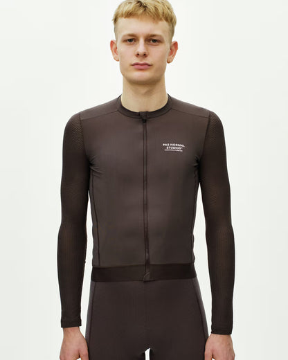 Pas Normal Studios Essential Light Long Sleeve Jersey - Dark Purple