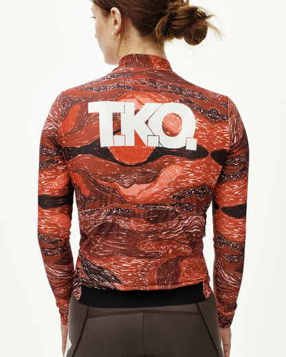 Pas Normal Studios T.K.O. Women's Mechanism Long Sleeve Jersey - TKO Red