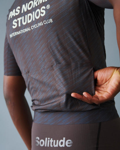 Pas Normal Studios Men's Solitude Jersey - Dark Navy / Light Brown