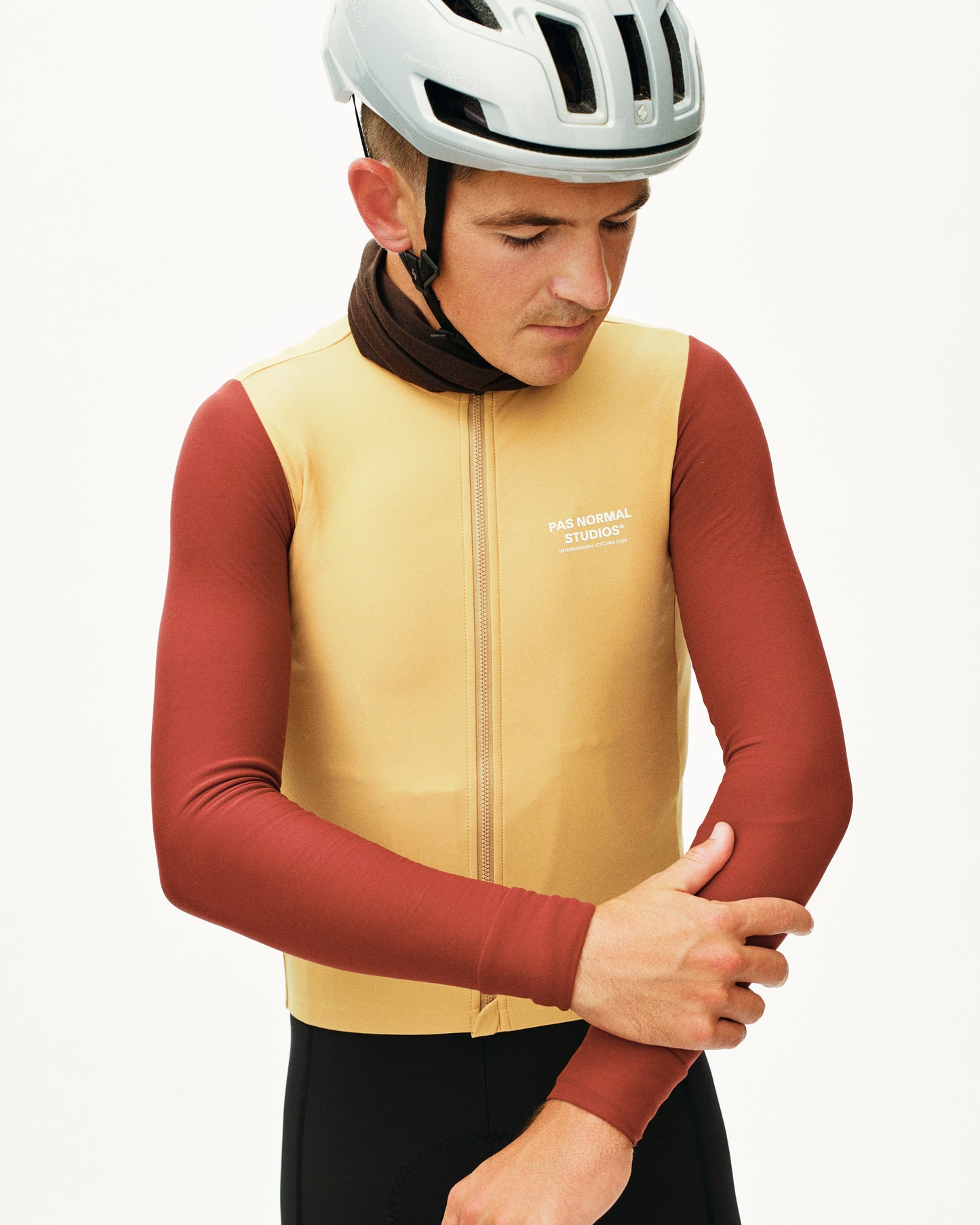 PAS NORMAL STUDIOS Mechanism Long Sleeve Jersey Camel/Maroon