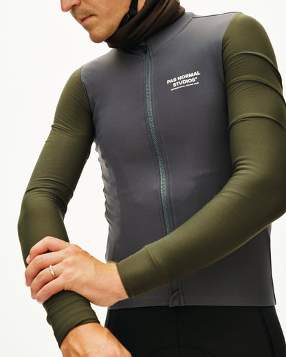 PAS NORMAL STUDIOS Mechanism Long Sleeve Jersey Steel/Dark Olive
