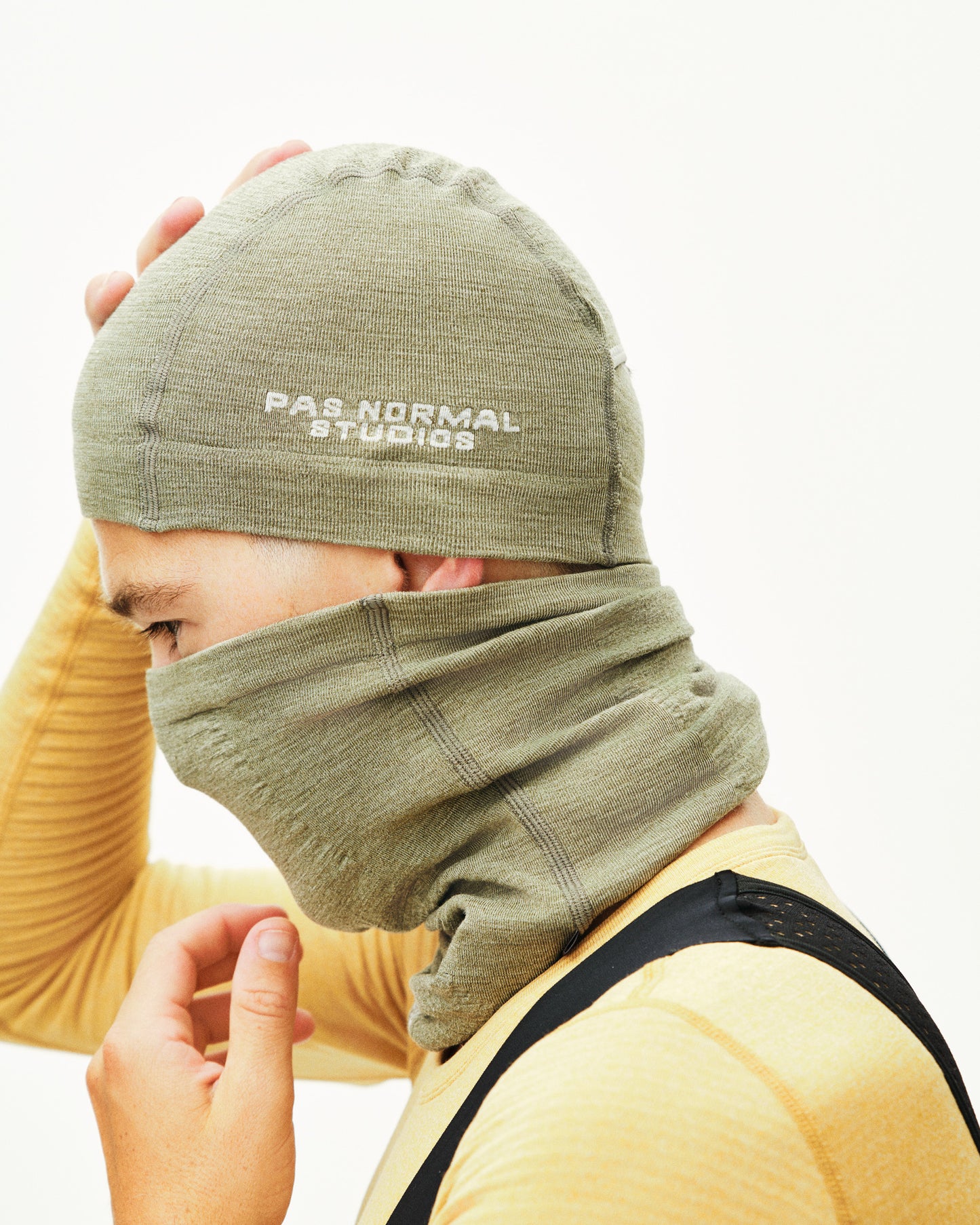 Pas Normal Studios Logo Merino Knit Beanie Earth