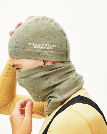 Pas Normal Studios Logo Merino Knit Beanie Earth