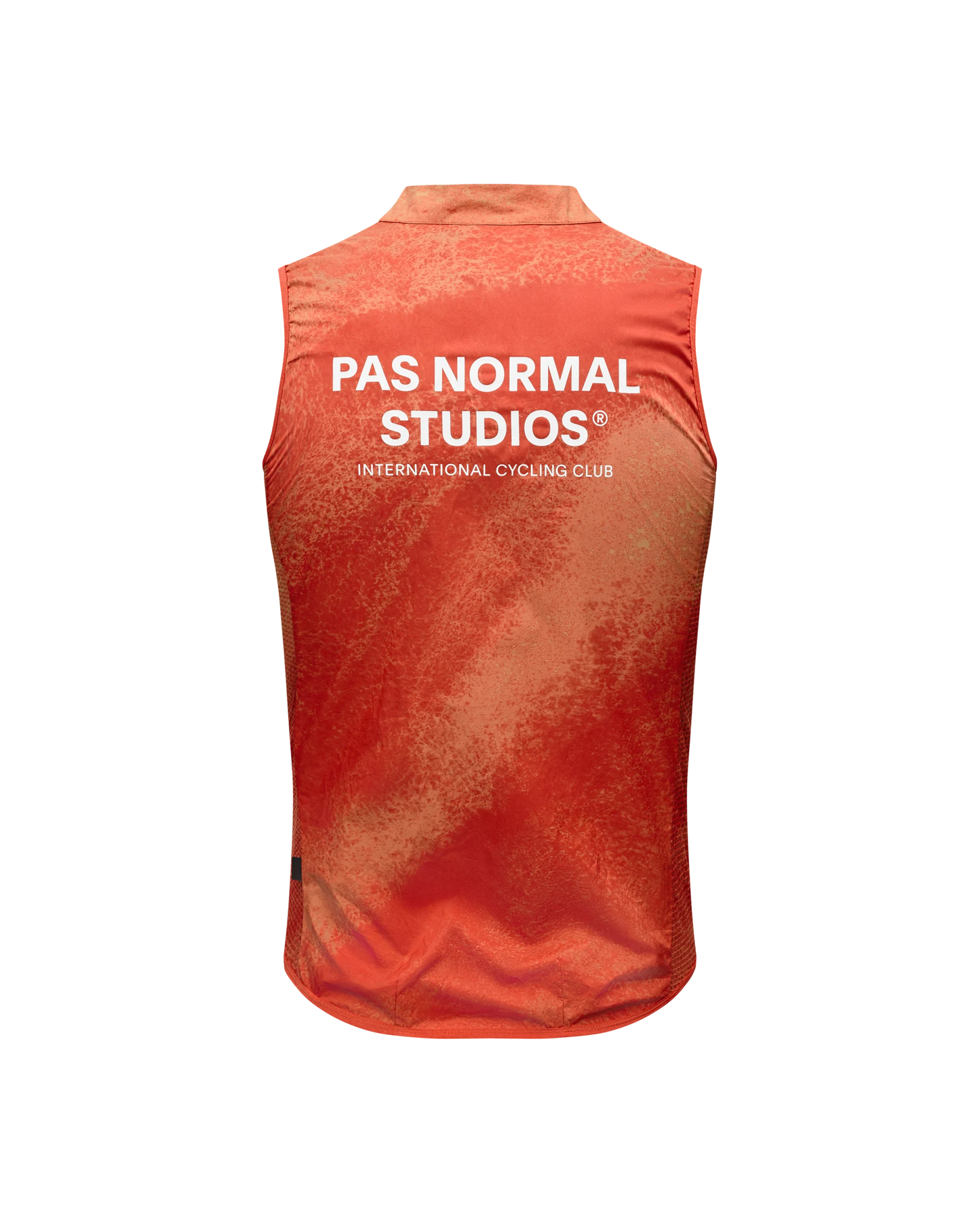 PAS NORMAL STUDIOS Mechanism Stow Away Gilet - AOP Hibiscus Orange