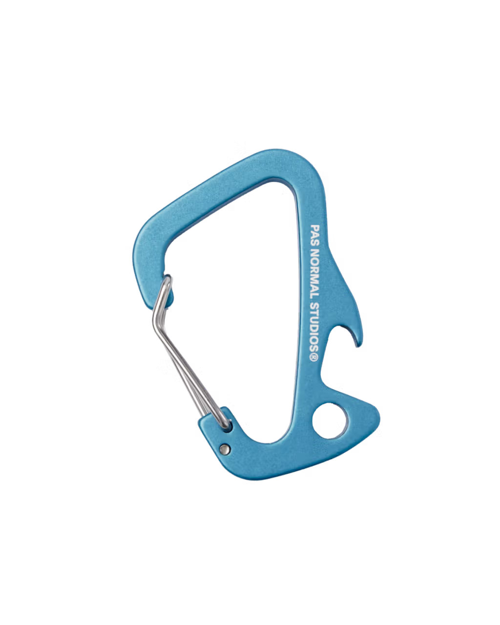 Pas Normal Studios Off-Race Branded Carabiner- Ocean Blue