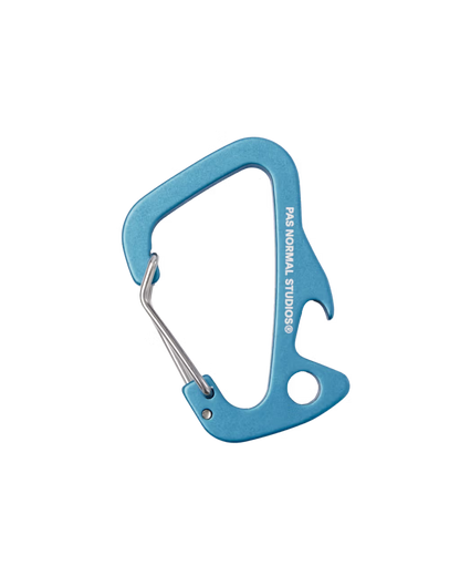 Pas Normal Studios Off-Race Branded Carabiner- Ocean Blue