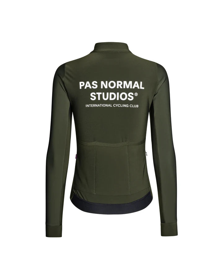 PAS NORMAL STUDIOS Women's Mechanism Thermal Long Sleeve Jersey - Dark Olive