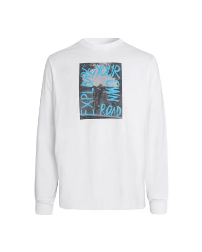 Pas Normal Studios Off-Race Graphic Long Sleeve T-Shirt- White