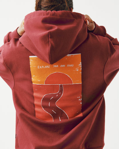 Pas Normal Studios Off-Race Graphic Hoodie - Maroon