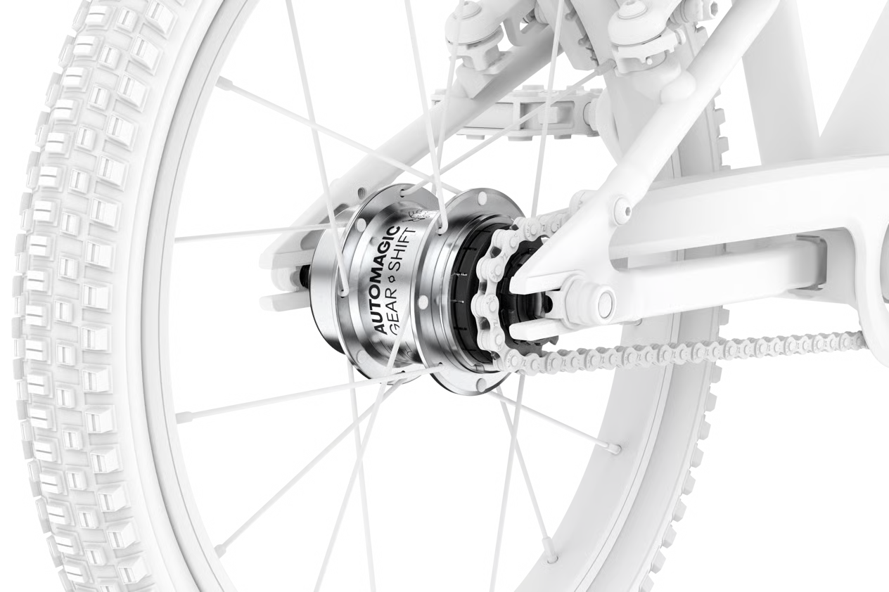Rower WOOM GO 3 AUTOMAGIC - Metallic turquoise
