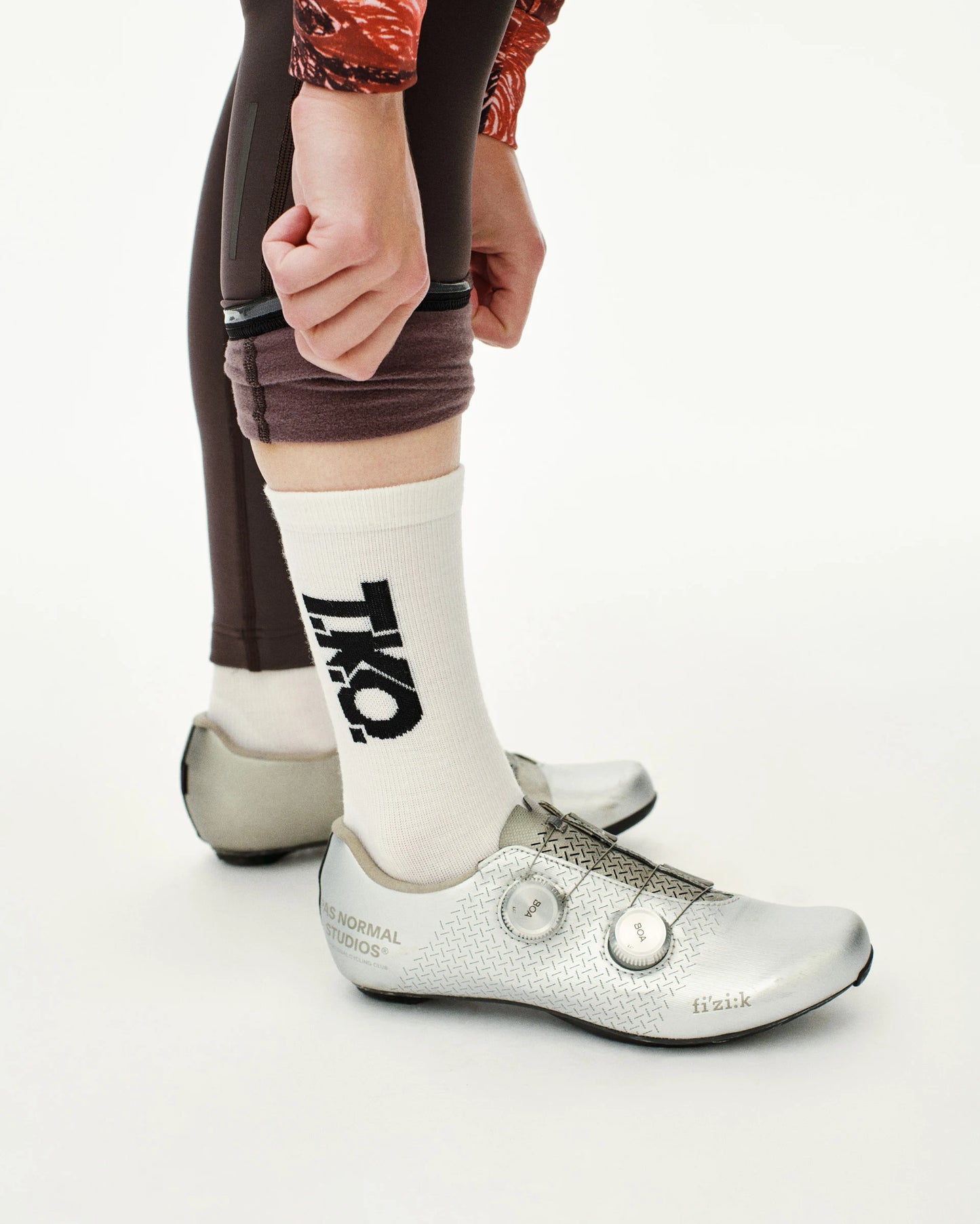 Pas Normal Studios T.K.O. Thermal Wool Socks - White