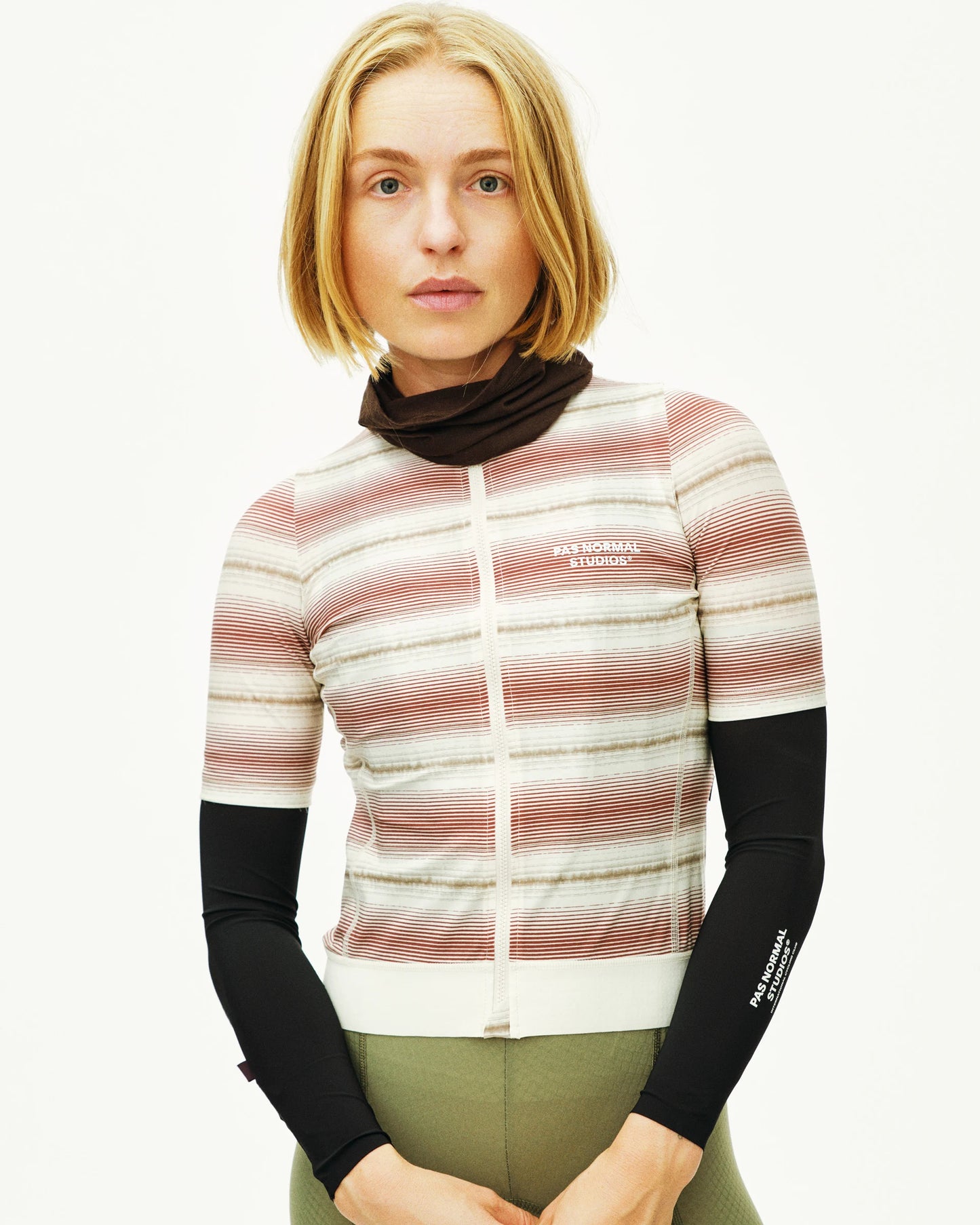 Pas Normal Studios Women Essential Jersey Off White Stripe