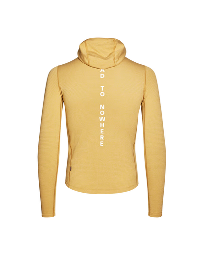 Pas Normal Studios Thermal Hooded Windproof Baselayer- Camel/Marron