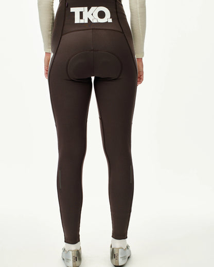 PAS NORMAL STUDIOS T.K.O. Women's Essential Thermal Long Bibs - Dark Purple