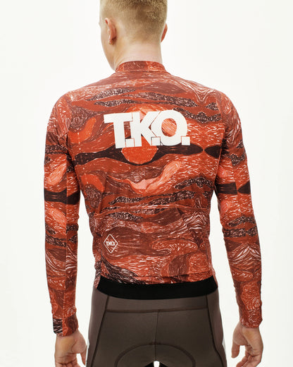 Pas Normal Studios TKO Woven Long Sleeve Jersey - TKO Red