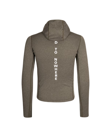 Pas Normal Studios Thermal Hooded Windproof Baselayer- Dark Stone