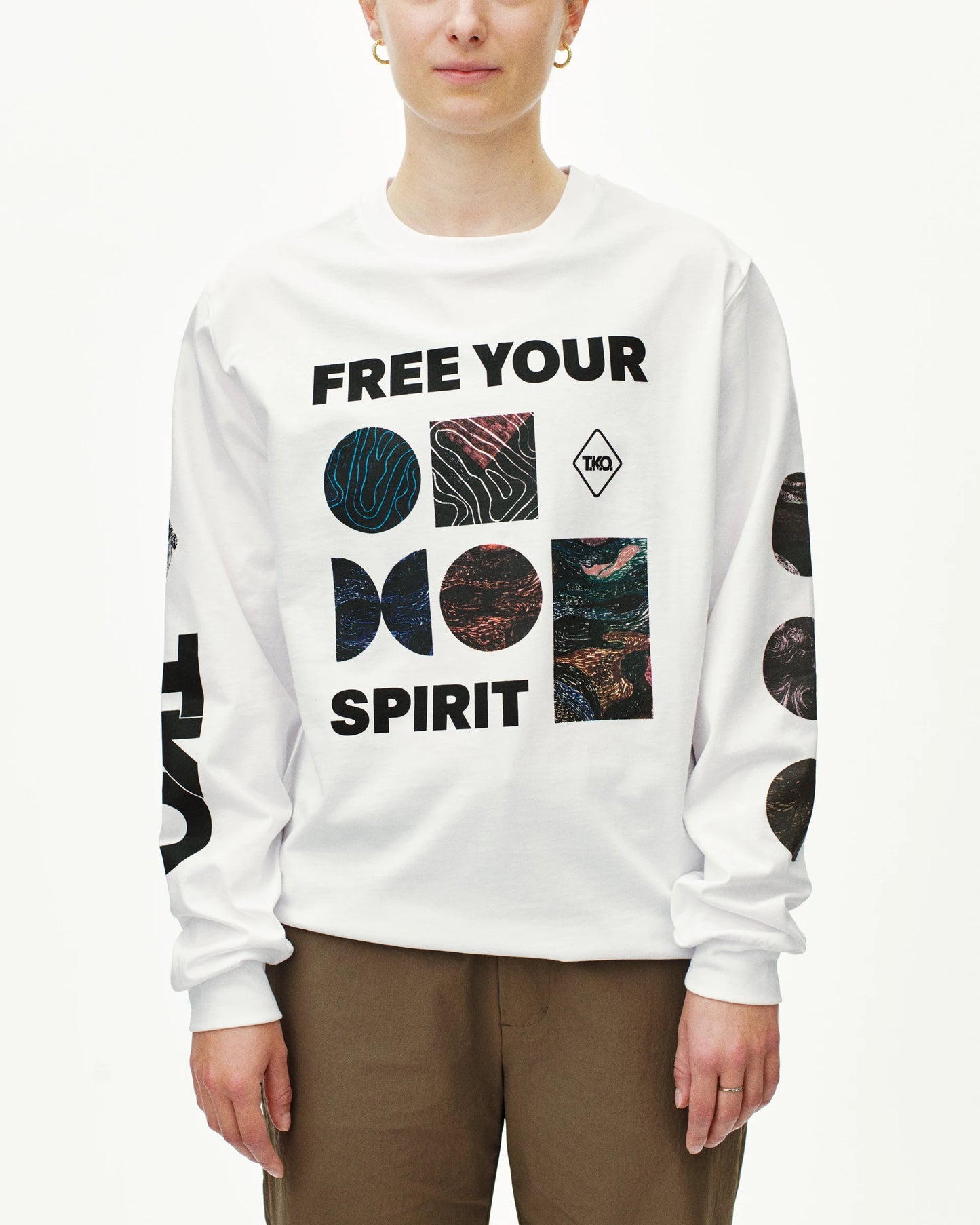 PAS NORMAL STUDIOS T.K.O. Off-Race Long Sleeve T-shirt - White