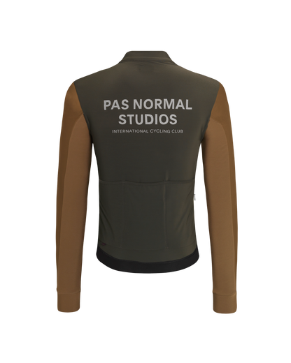 PAS NORMAL STUDIOS Mechanism Thermal Long Sleeve Jersey - Dark Olive/Army Brown