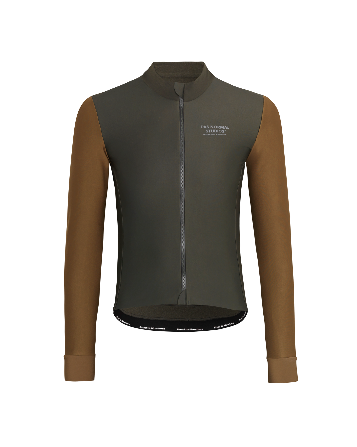 PAS NORMAL STUDIOS Mechanism Thermal Long Sleeve Jersey - Dark Olive/Army Brown